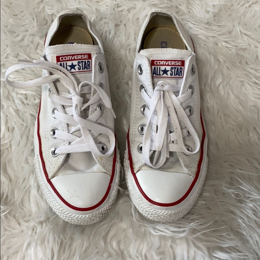 White Low Top Converse
